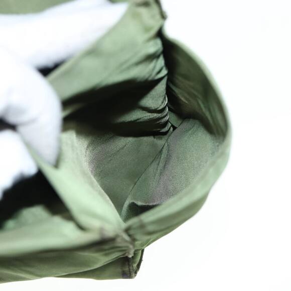 PRADA Hand Bag Nylon Khaki Silver - Picture 11 of 16